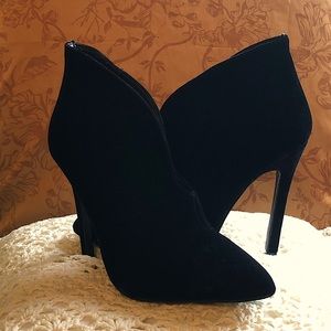 Velvet Bootie Heels